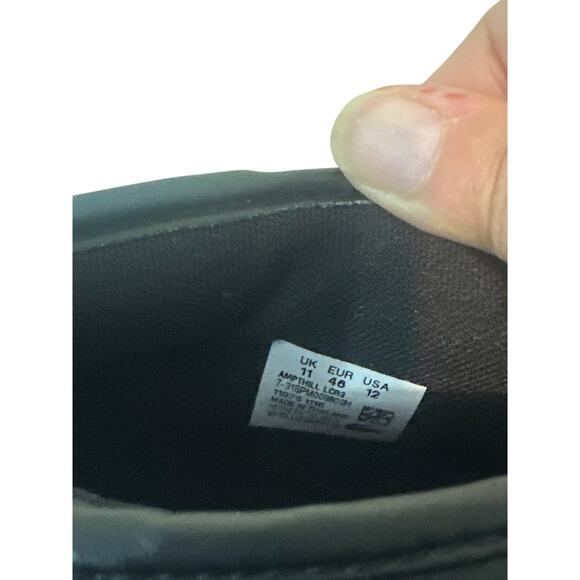 LACOSTE \'Ampthill LCR\' Mens Size 12 US Shoes Black Leather Red & White Sole L1 main image 5